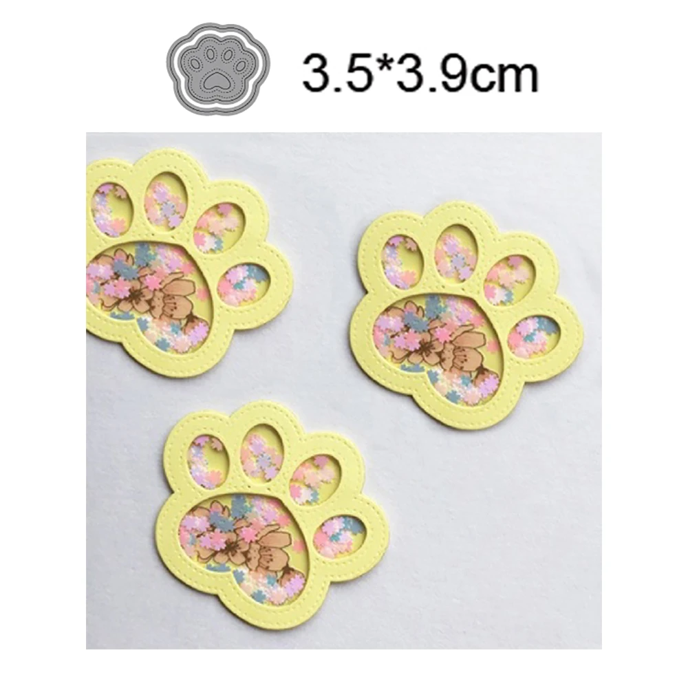 Кошачья лапа новый дизайн металлические штампы для резки украшение скрапбукинга