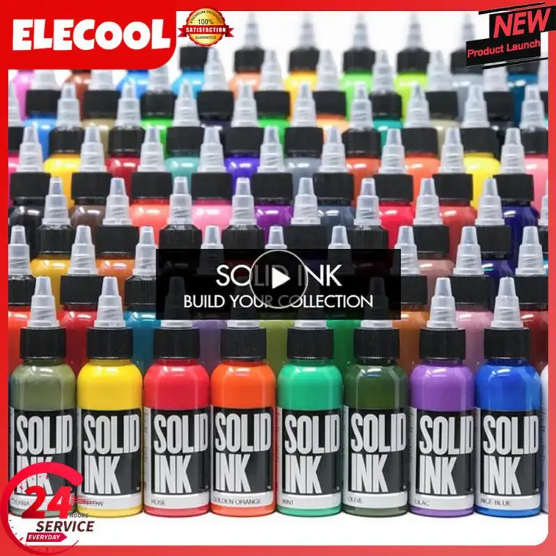 

Professional Black Tattoo Ink For Liner And Shader Permanent Natural Plant Pigment Beauty Art Tattoo Ink Supplies TSLM1