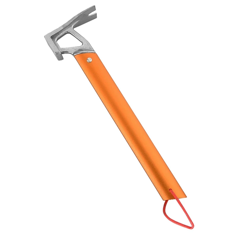 

Outdoor Camping Tent Peg Hammer Multifunctional Hiking Fishing Stainless Steel Stakes Nail Puller Hammer