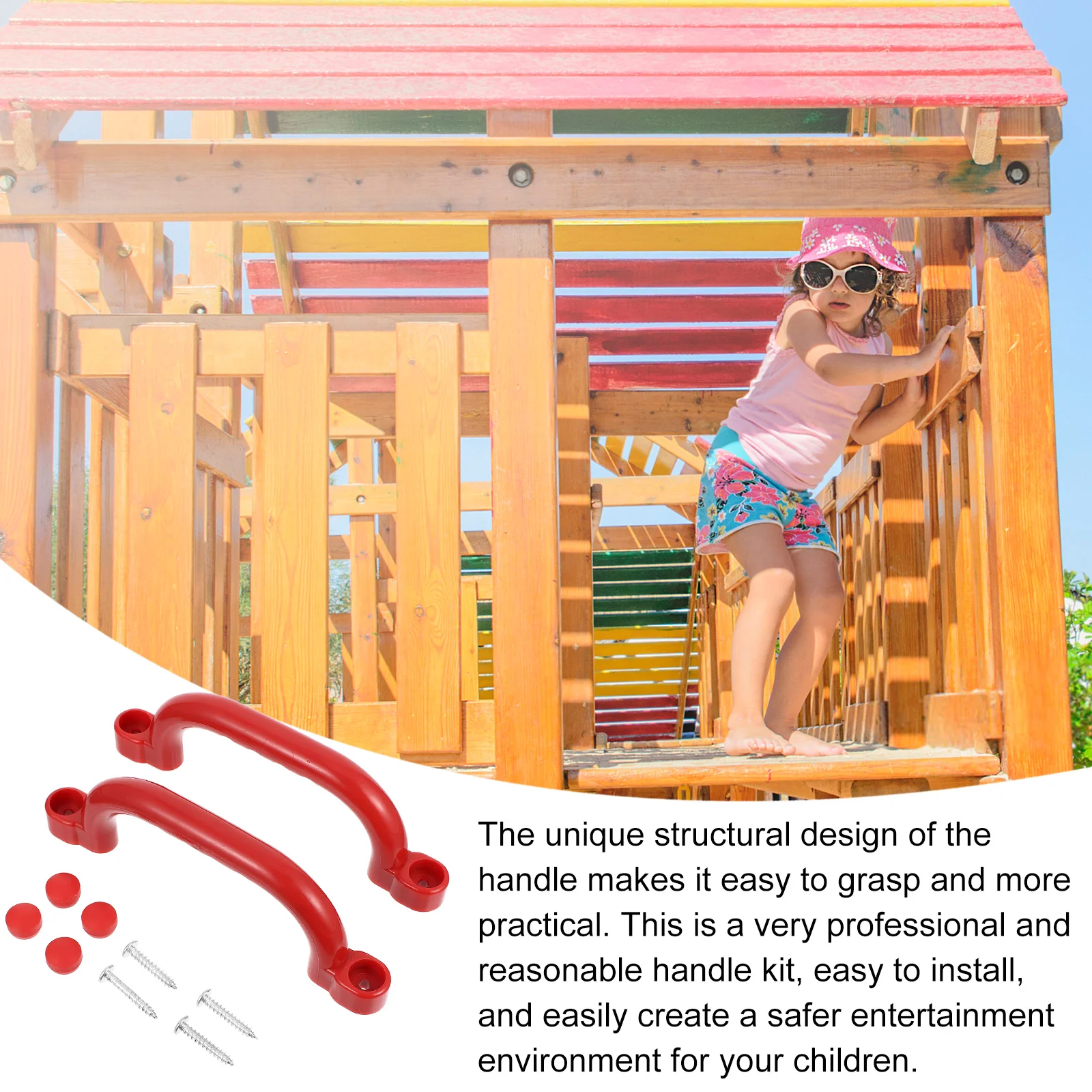 

Plastic Handle Grip Parts Safety Child Kids Outdoor Playset Accessories Playground Non- Toddler Playset Frame