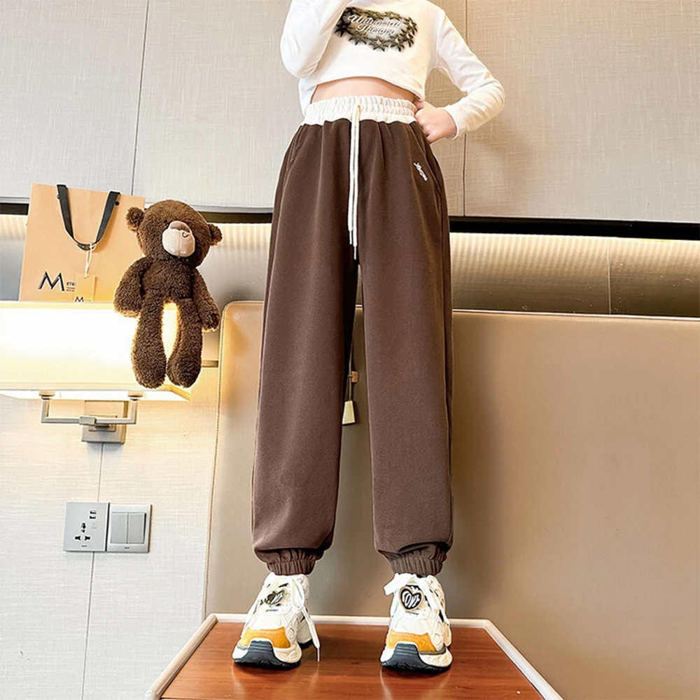 Брюки-карго для девочек-подростков спортивные штаны девочек повседневная одежда