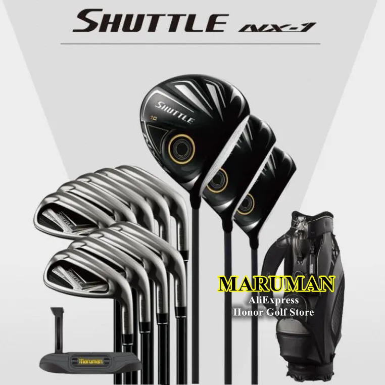 

2023 New Men Golf club Complete Set Maruman SHUTTLE Driver+Fairway Wood+Iron+Putter Golf club full set Of Clubs Graphite Shaft