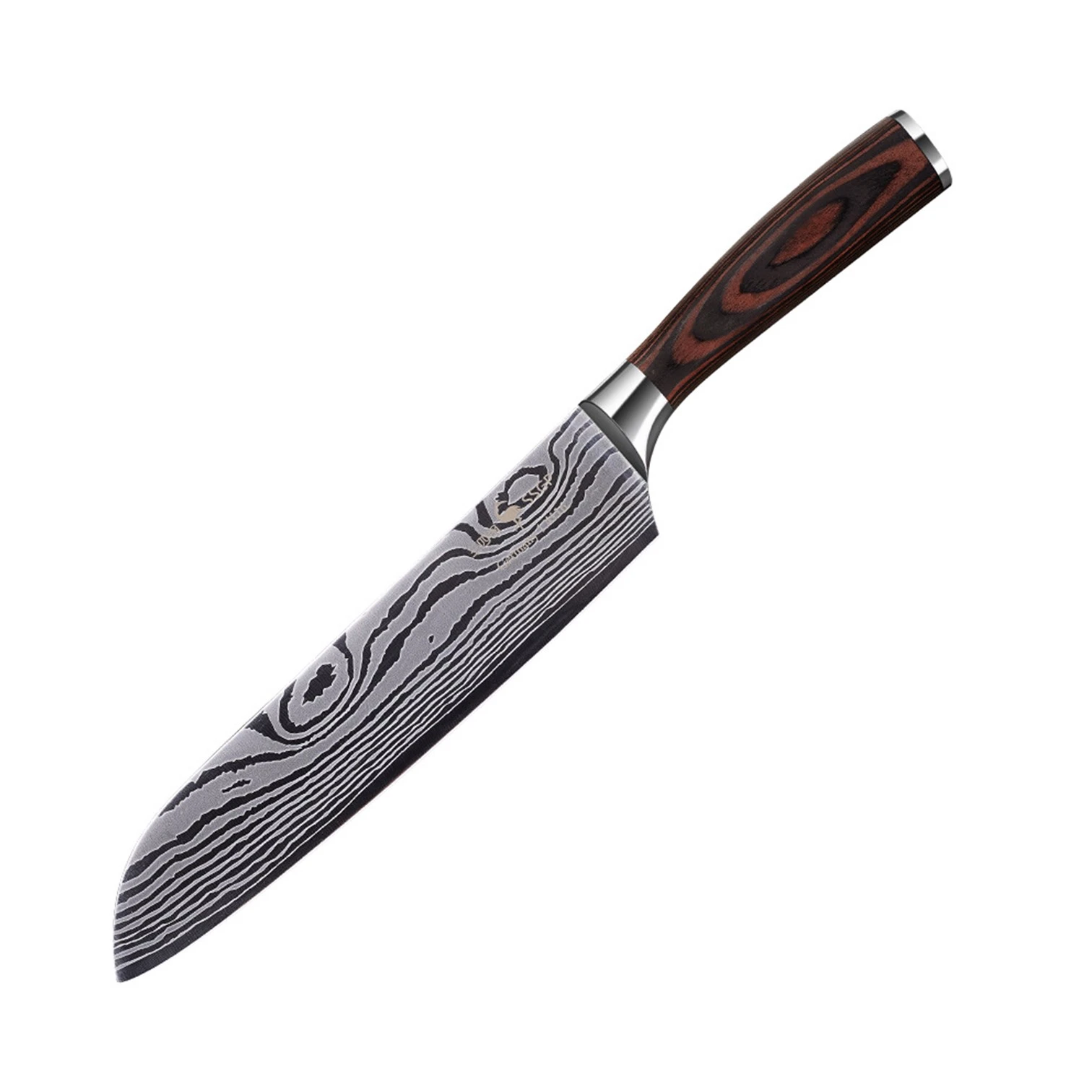 LFGB сертификат дамасский шаблон эргономичный кухонный инструмент из стали Mo-V