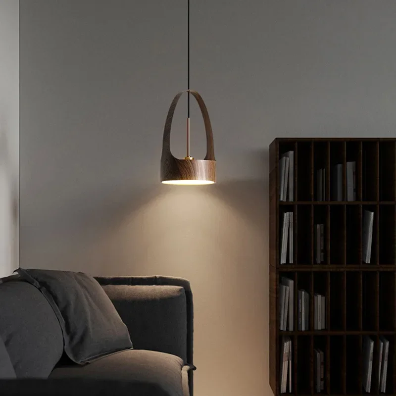 Подвесной светильник Smart Move прикроватный маленький минималистичный деревянный