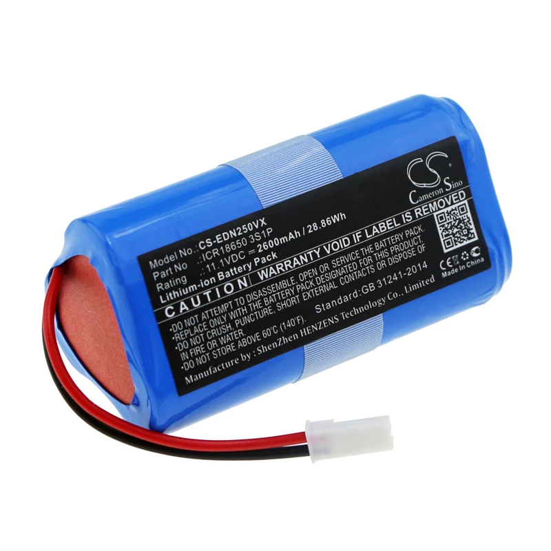 

Vacuum 2600mAh Battery For Ecovacs ICR18650 3S1P CEN250 ML009 V700