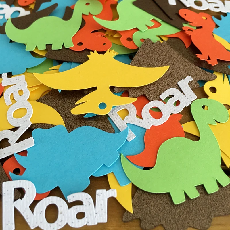 

Dinosaur Jungle Animals Confetti Random Color DIY Table Sequin Scatters Kids Wild Birthday Party Balloon Decorations Supplies