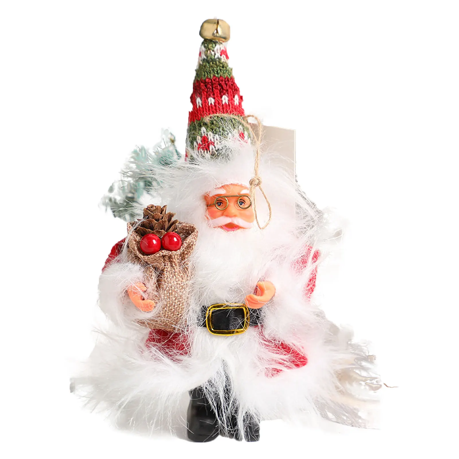 Рождественская стоячая кукла Санта-Клауса милые подвесные украшения плюшевые