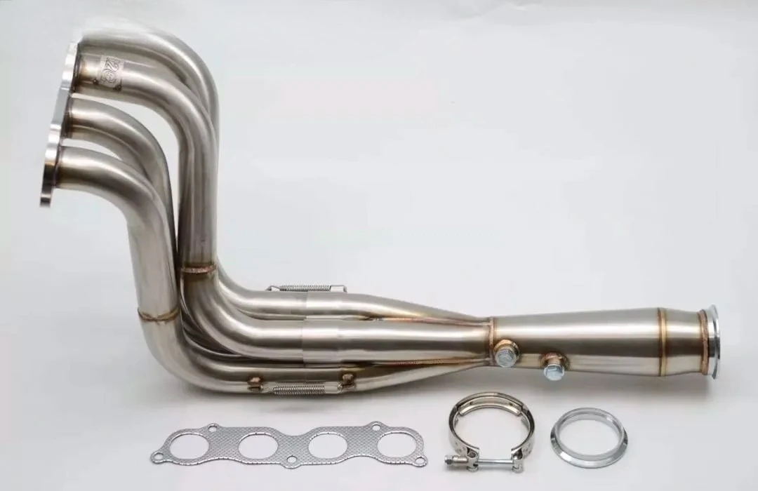 Фото Выпускной коллектор 4-в-1 с 3-дюймовыми выходами для Honda K20/K24 (2026), Megaphone, для Integra EG/EK/DC2 №3