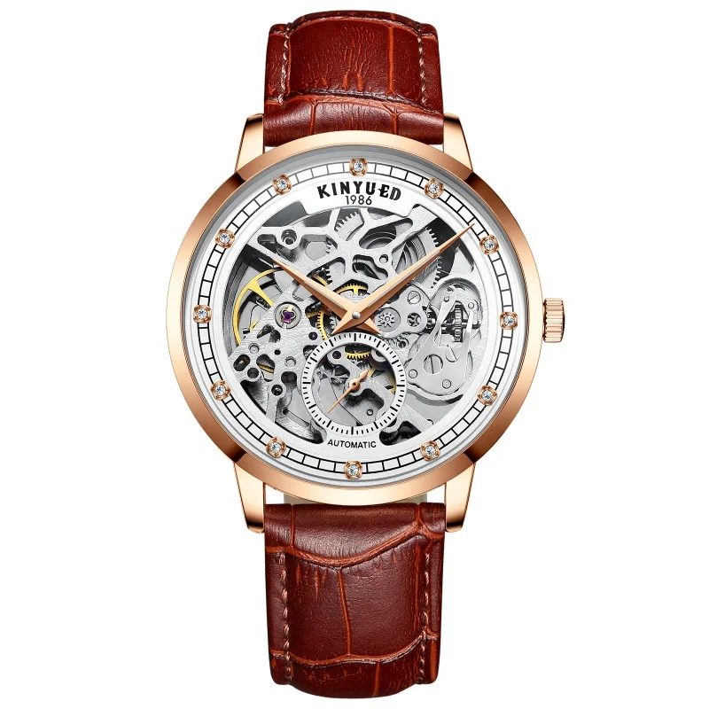 KINYUED Luxury Lover Watches Fashion Waterproof Watch for Men and Woman Couple Watch Lover's Wristwatch часы женские наручные