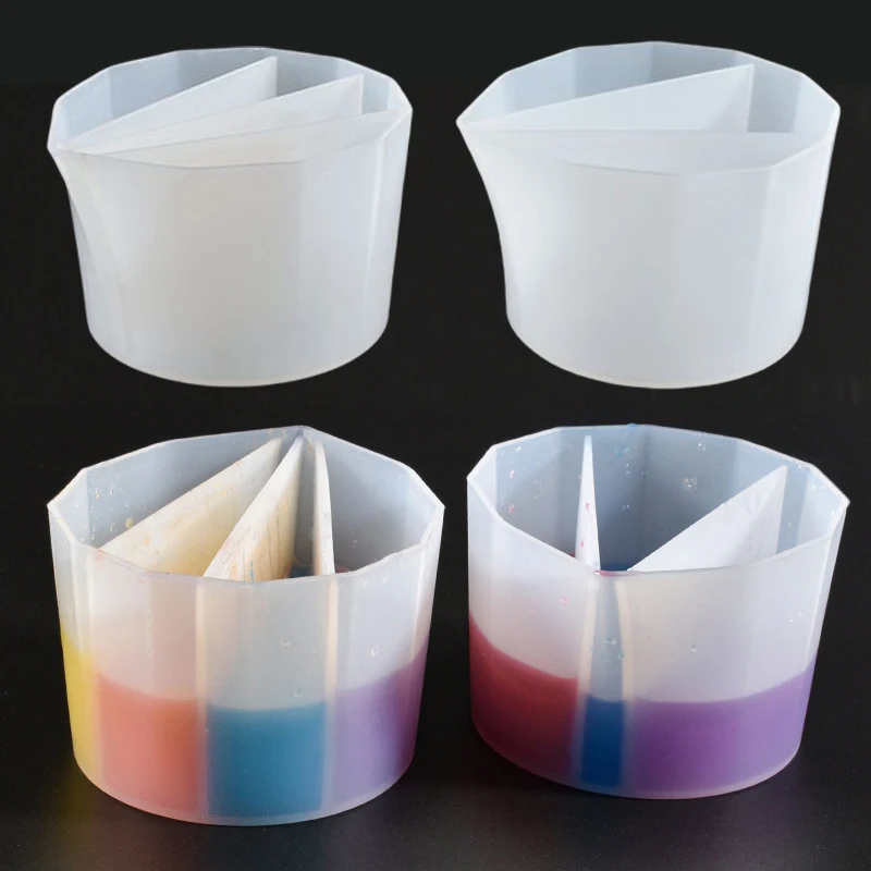 

Силиконовая цветная чашка «сделай сам», креативное Изготовление ювелирных изделий из эпоксидной смолы, силиконовая форма, аксессуары, инст...