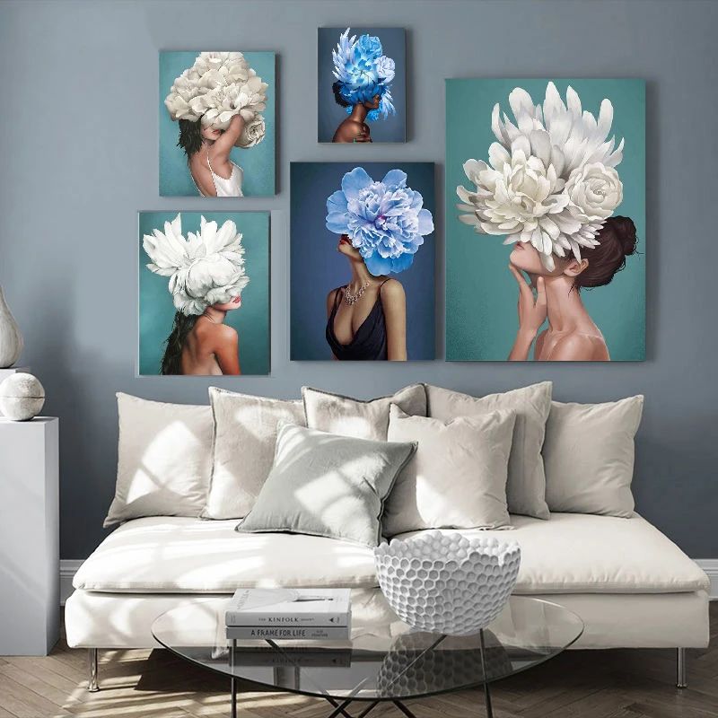 

Цветочная вышивка, Женский портрет, полный набор для алмазной вышивки крестиком, бриллиантовые стразы, картины, домашний декор