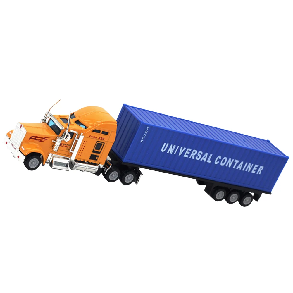 

Toy Semi Truck Trailer Diecast Semi Trucks Car Carrier Truck Semi Truck Toy Flatbed Truck Toy Boys Car Model Toy Puzzle Toys