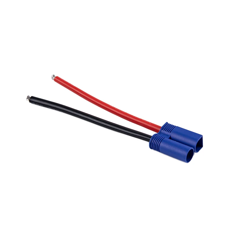 Фото 【CCA】Разъемы EC2, EC3, EC5 (штекер/гнездо) с силиконовым кабелем 16AWG, 14AWG, 12AWG для RC-аккумуляторов и игрушек, длина провода 10 см №5