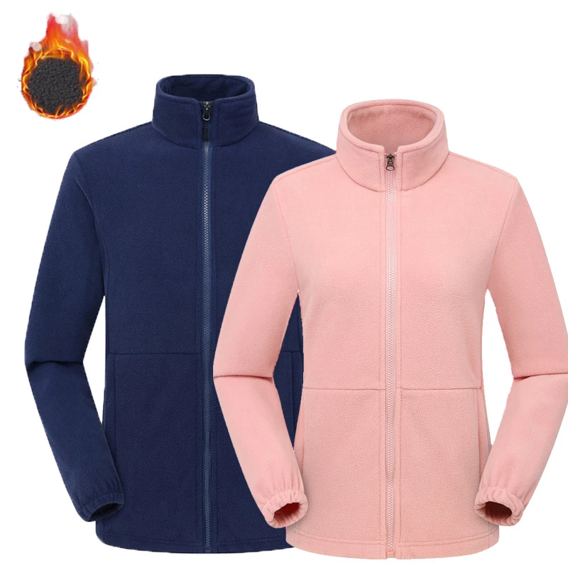 

куртки Jacket Thickened Polar Fleece Coat Men's/Women's Fleece Cardigan Workwear Mountaineering Cold Proof Rushsuit Parkas