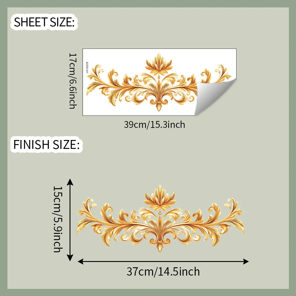 

Золотые виниловые наклейки для стен DUTRIEUX