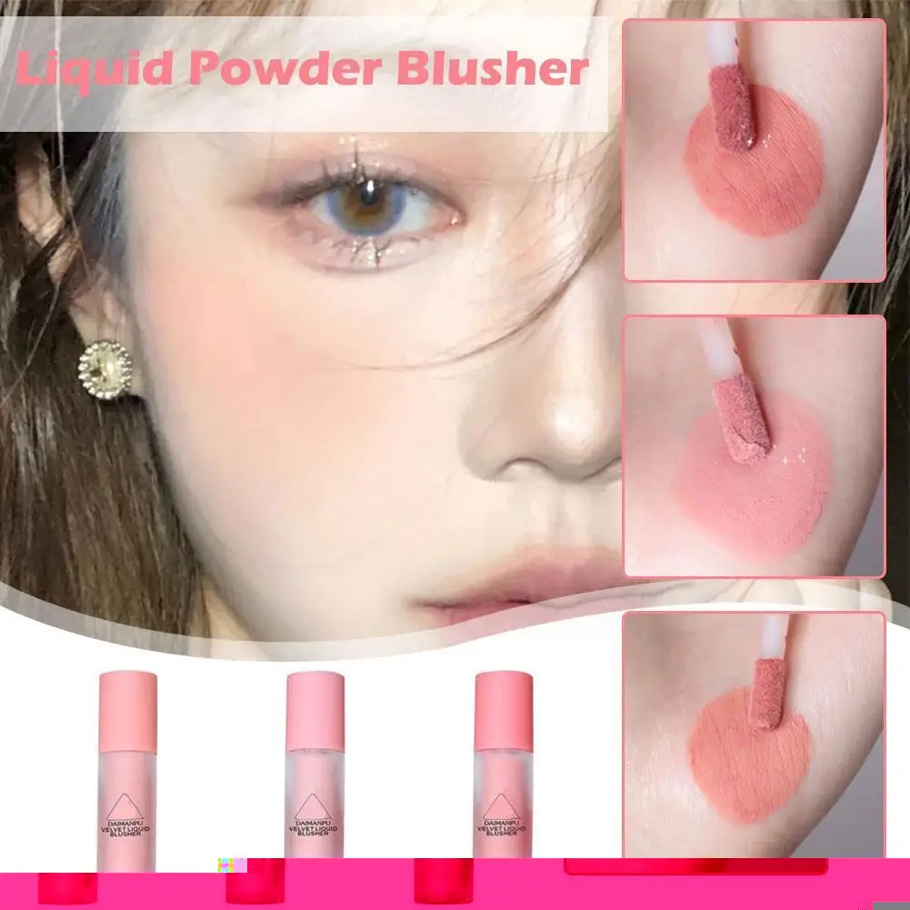 

Liquid Blush Velvet Matte Blusher Liquid Blush Monochrome Pink Blush Eye Face Matte Warm Tea Liquid Color Milk Blusher Peac S0X2