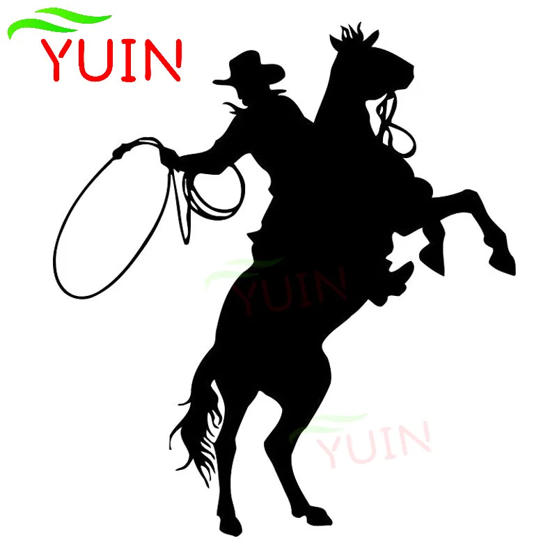 

Car Sticker Cowboy Cover Horse Decal Personality PVC Body Window Decoration Cover Scratches Waterproof Anti-ultraviolet Decals