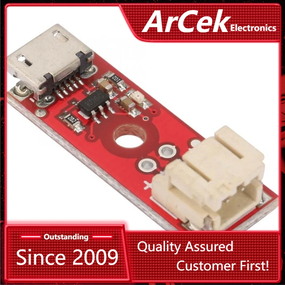

LiPo Charger Basic Micro-USB 3.7V 500mA Lithium Battery Charger Module Micro USB interface charging Board