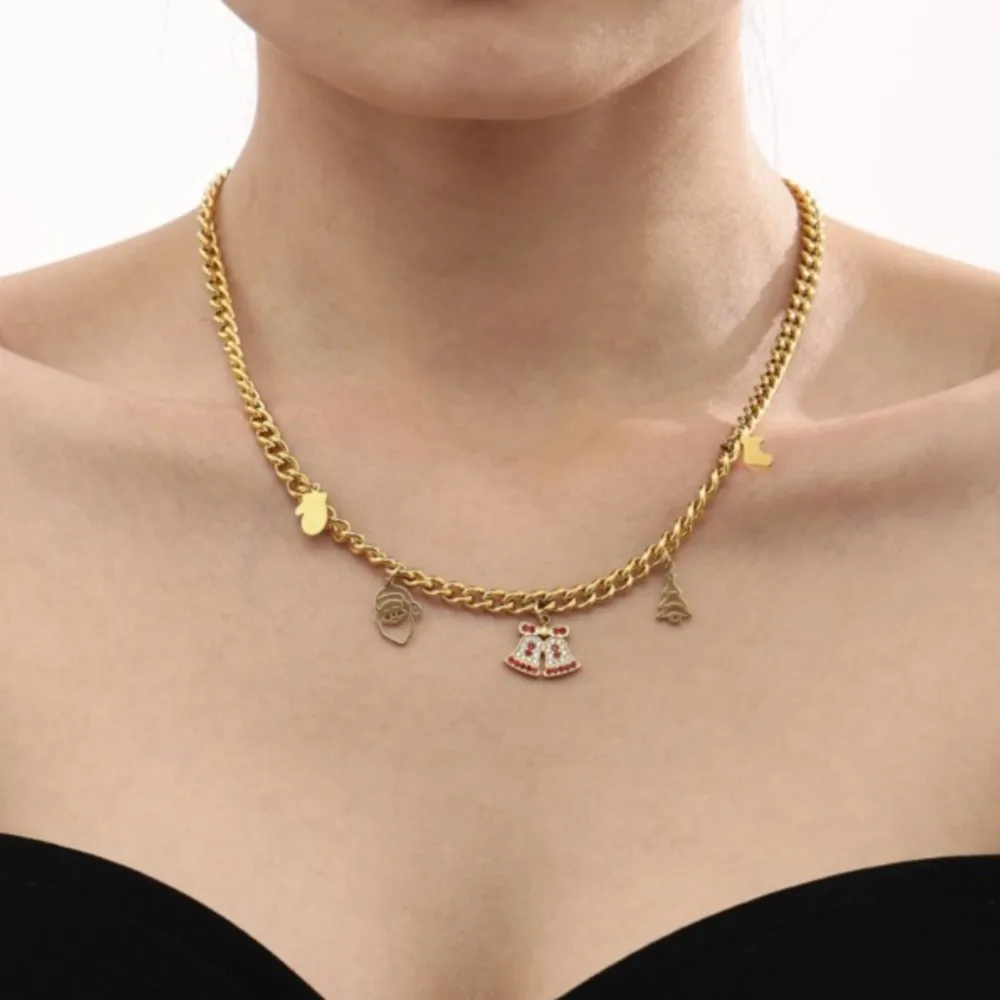 Набор бижутерии из нержавеющей стали для рождественской елки