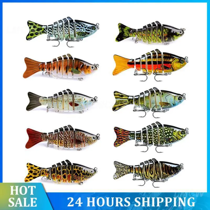 

Fishing Lures Fishing Tools 1PCS 3d Eyes Bionic Bait Fishing Gear Tackles Treble Hooks Multi Jointed Wobbler Jig Bait Crankbait