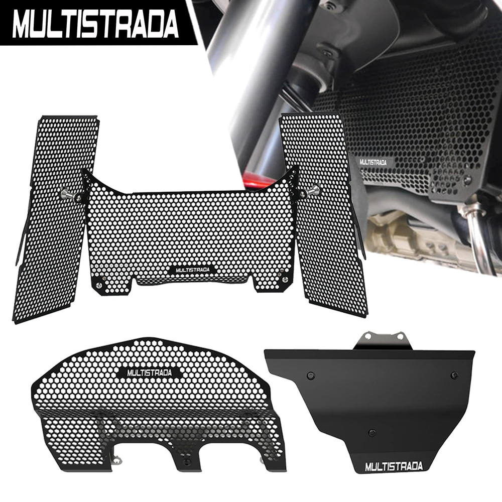 

For Ducati Multistrada V4 Pikes Peak 2022-2023 Motorcycle Radiator Grille Oil Cooler Engine Cylinder Head Guard Protector Cover