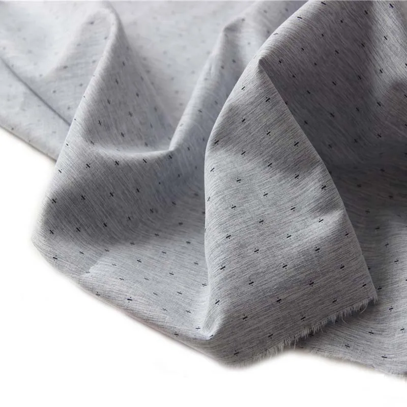 

Viscose Rayon Fabric Light Gray Black Division Sign Comfort Fine Thin for DIY Handwork Summer Clothes Pants Dress Shirt Quilt