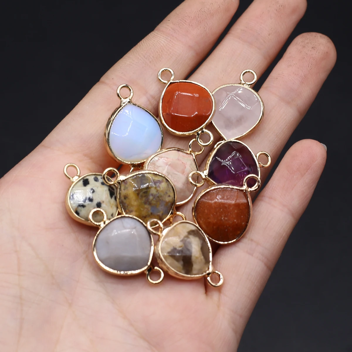 

5 шт., подвески из натурального кристалла