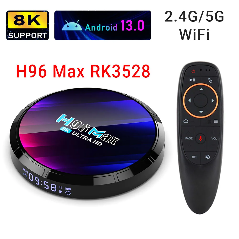Медиаплеер h96 max rk3528 android. Медиаплеер h96 max rk3528 android, 4 гб64 гб, wi-fi, bluetooth, черный, фиолетовый.
