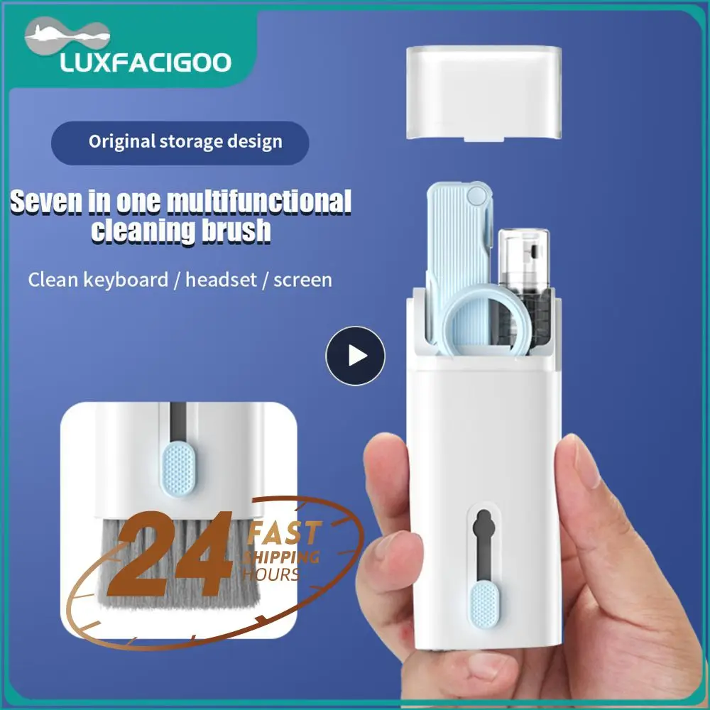 

1~5PCS 7-in-1 Computer Keyboard Cleaner Brush Kit Earphone Cleaning Pen For Headset iPad Phone Cleaning Tools Cleaner Keycap