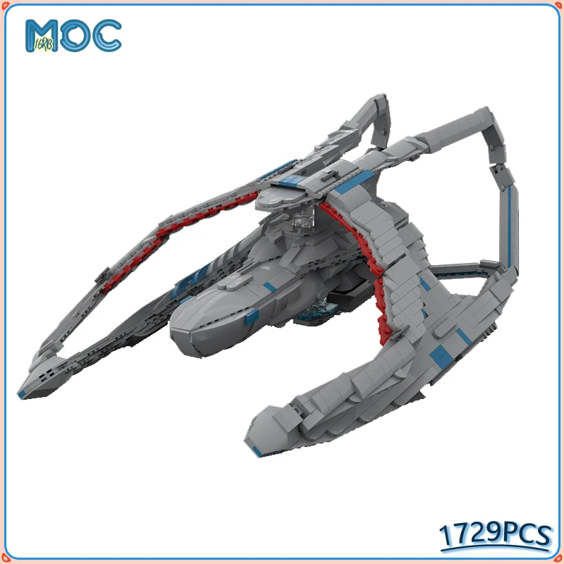 MOC Andromeda Ascendant Модель космического корабля Строительные блоки DIY Кирпичи Сборка