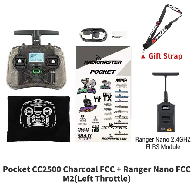 Radiomaster Pocket CC2500 Charcoal + Ranger Nano