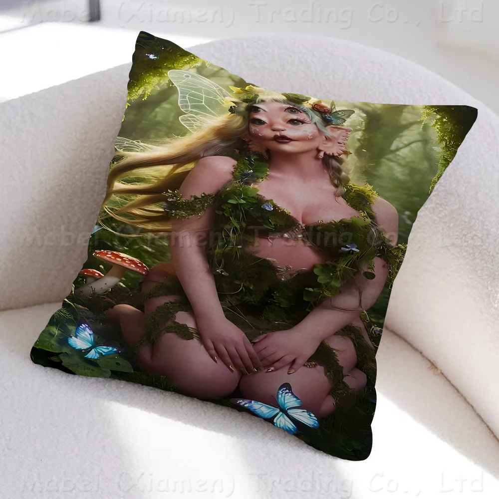 Singer M-Melanie Martinez P-Portals Pillow Anime Sofa Bed Head Cover Cushion 45x45 Cm Fashion