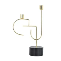 modern style irregular designmetal nordic candlestick holder