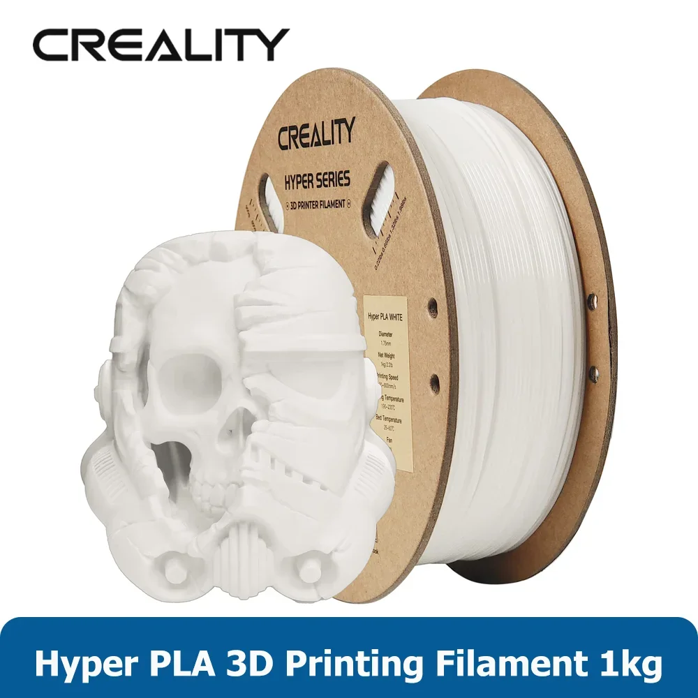 

Высокоскоростная нить для 3D-принтера Creality Hyper PLA, 1,75 мм, 1 кг (0,03 фунта)/катушка, точность размеров ± мм для большинства FDM принтеров