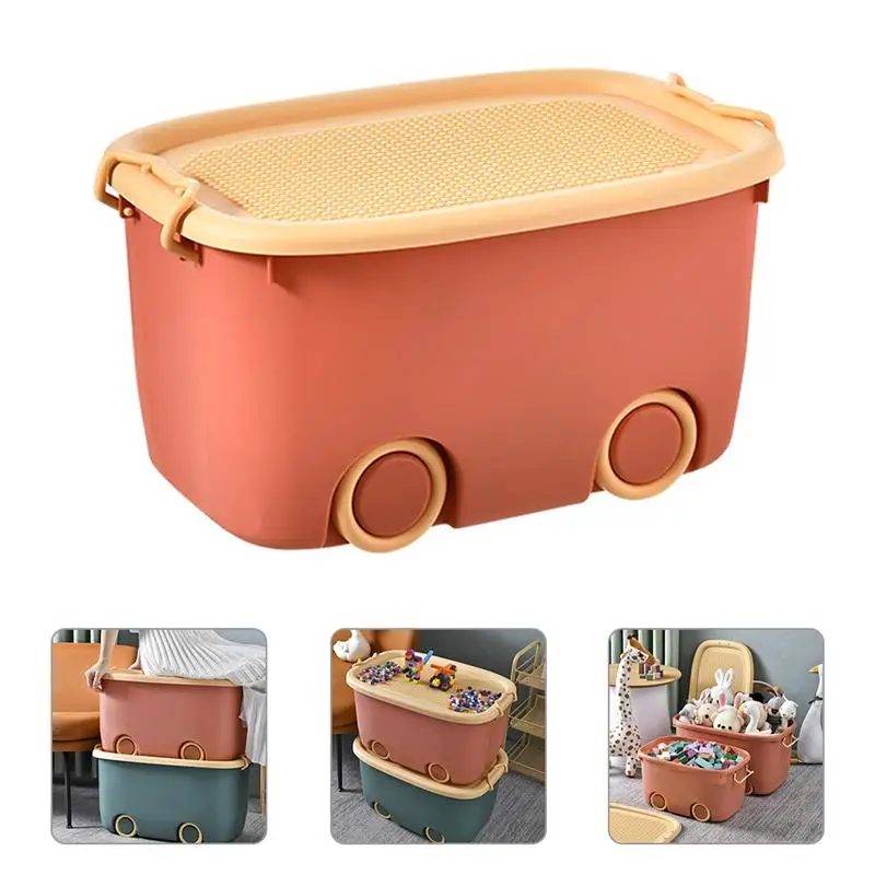 

Toy Storage Containers Children'S Toy Box With Wheel Sundries Storage Organizer Children'S Toy Box Glove Box Storage