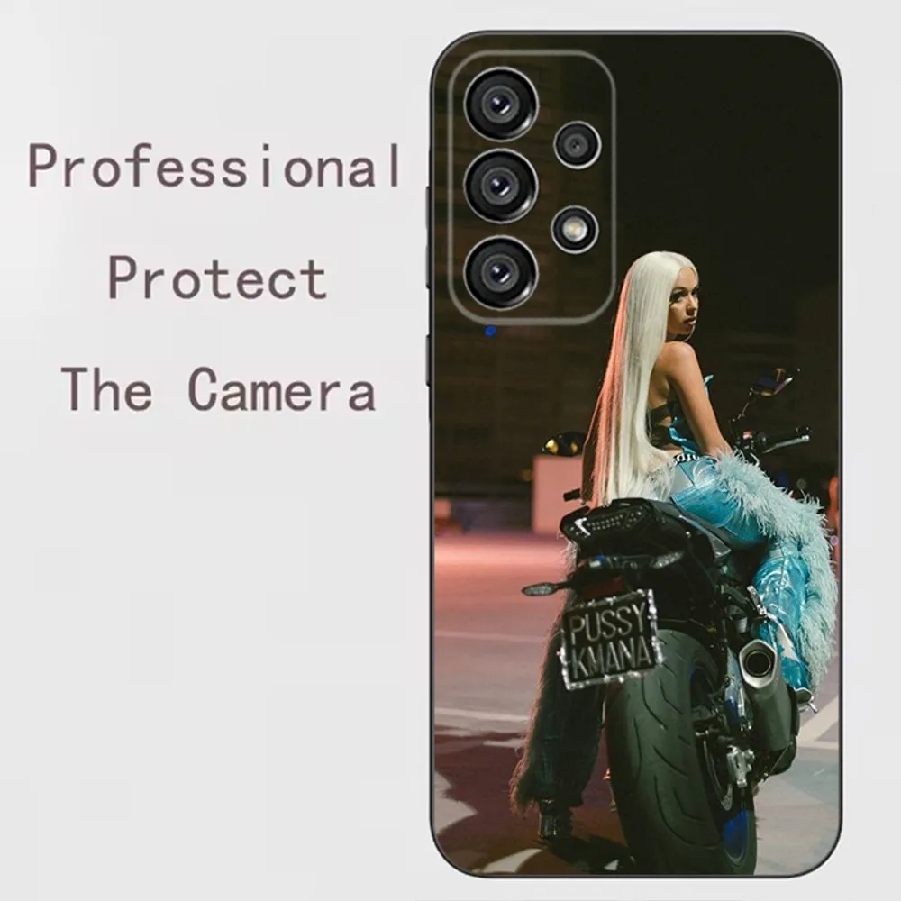 Singer B-Bad Gyal Phone Case For Samsung Galaxy A91 A80 A73 A72 A71 A53A52 A32 A31A22 A21s A20 Black Cover