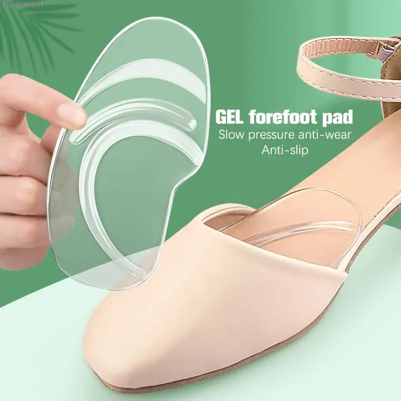 

1Pair Forefoot Orthopedic Insoles Women Soft Silicone Gel Cushion Relieve Foot Pain Metatarsal Support Insert Pad Shoes Insoles