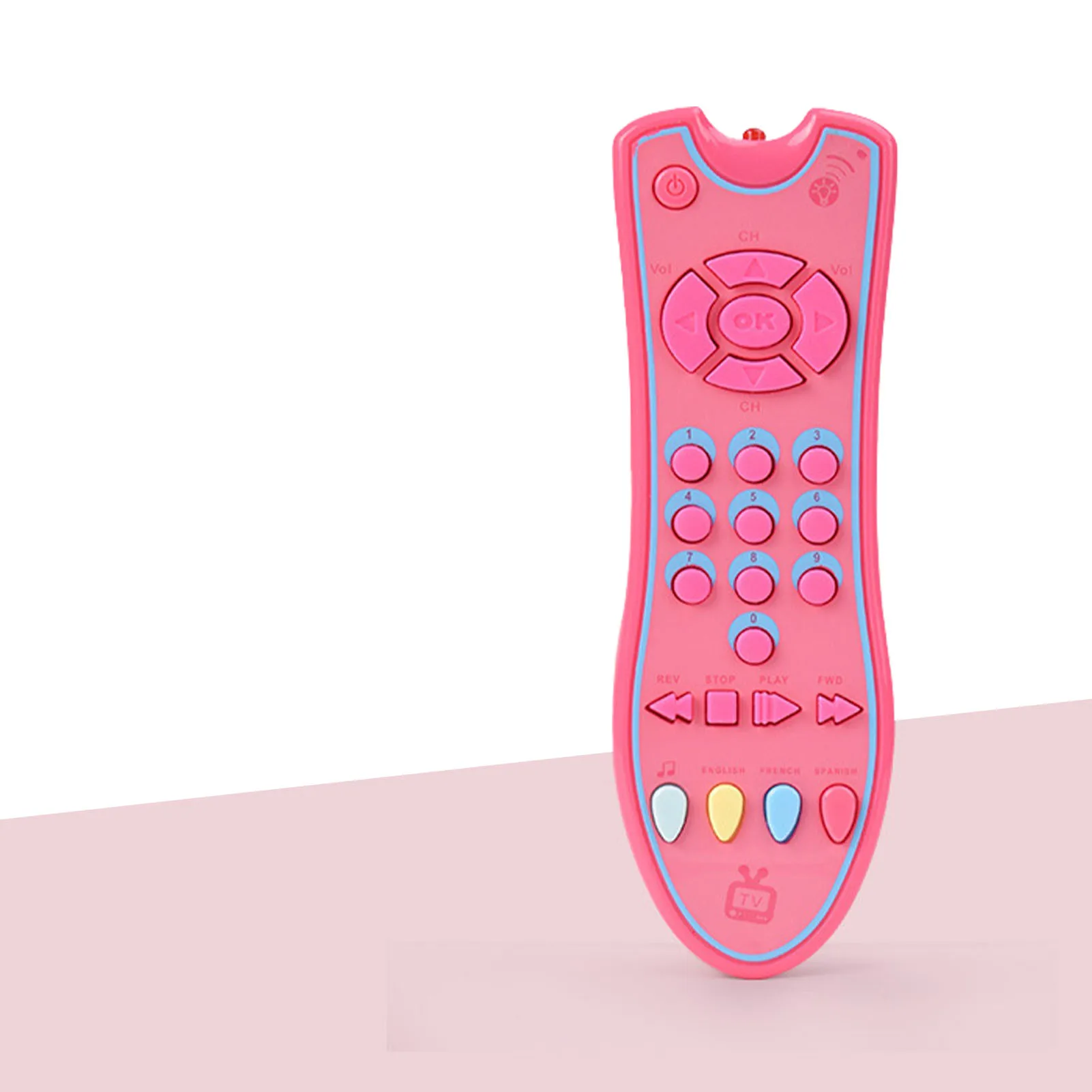 

Baby Remote Control Toy TV Remote Toy With Light And Sounds Electronic Preschool Learning Educational Toy Infant Toys For 3