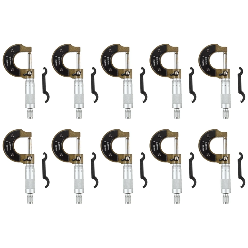 

10х машинки 0-25 мм измерительный толщиномер микрометрический винт