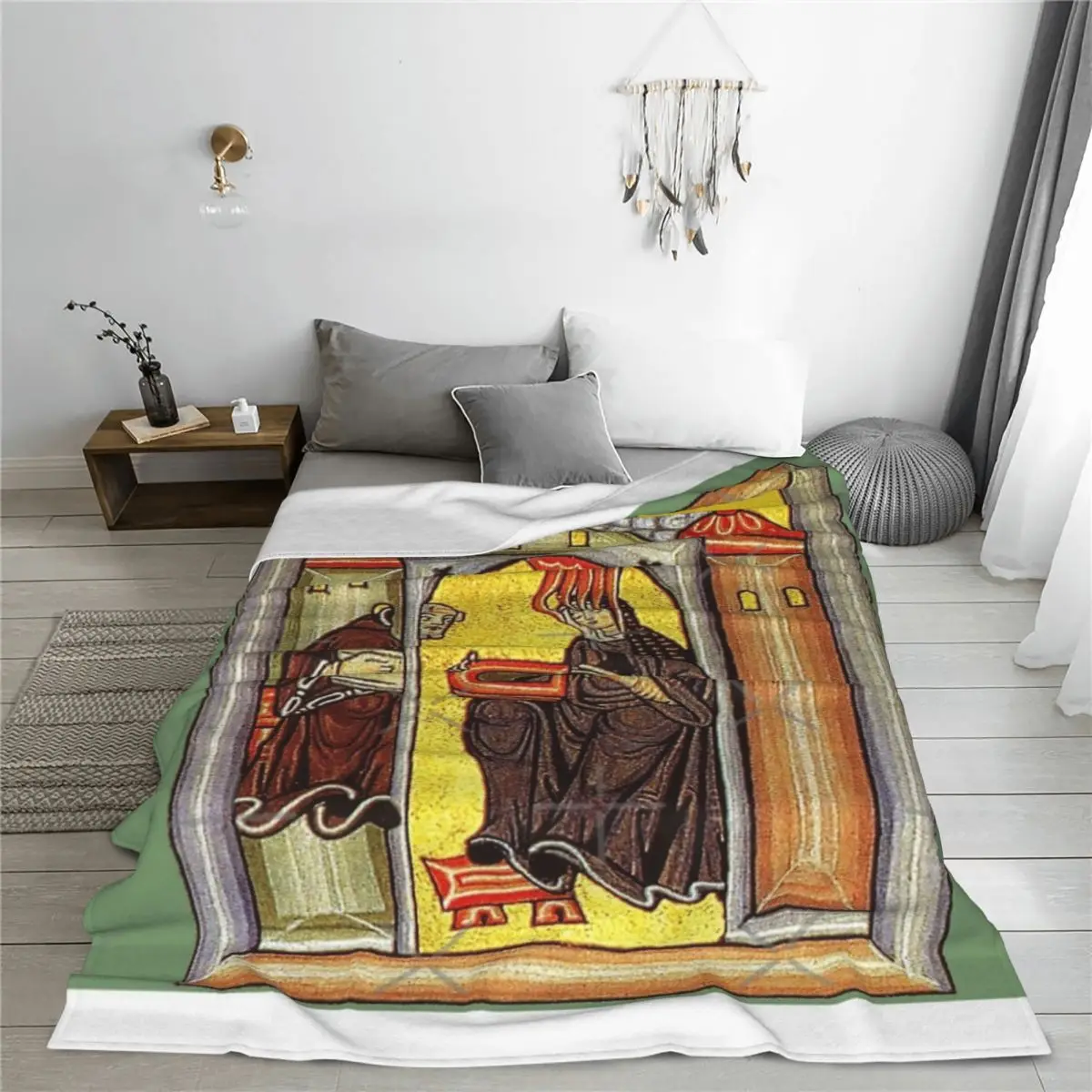 Осветление от Liber Scivias (Hildegard Von Bingen) Одеяло Покрывало на кровать Пушистые мягкие