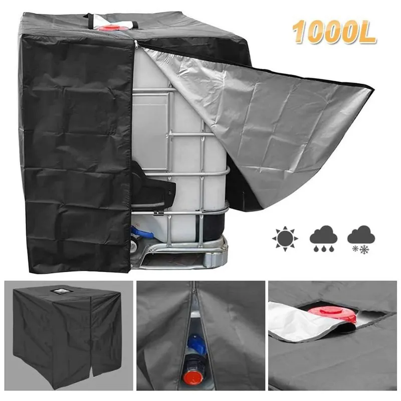 С застежкой-молнией 1000L IBC Крышка бака Контейнер Алюминиевый водонепроницаемый