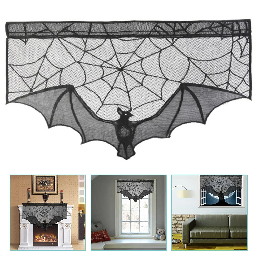 

Halloween Props Curtain Decors Terror Atmosphere Layout Horror Party Curtains Lace Curtains Background Decorative