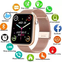 new 1 69 inch smart watch men women full touch fitness tracker ip67 waterproof women smartwatch support app%ef%bc%9ada fit