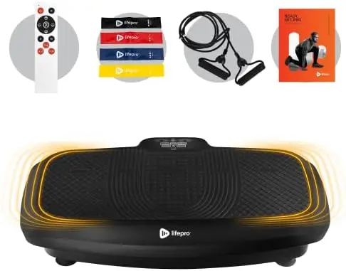 

Vibration Plate Exercise Machine - Dual Motor Oscillation, Pulsation 3D Motion Vibration Platform - Full Whole Body Vibration Ma