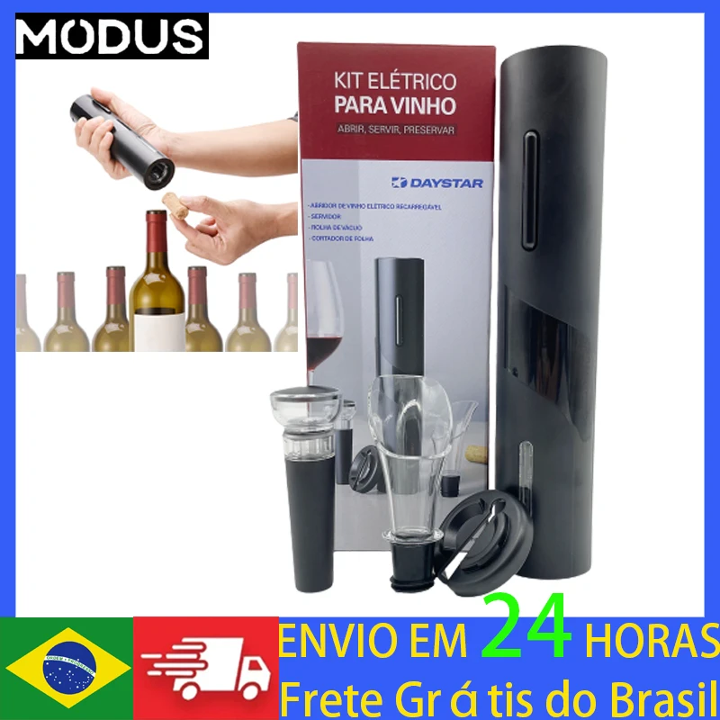 

Kitchen Electric Wine Opener Automatic Corkscrew Wine Openers for Beer Opener Foil Cutter for Party Bar Wine Lover