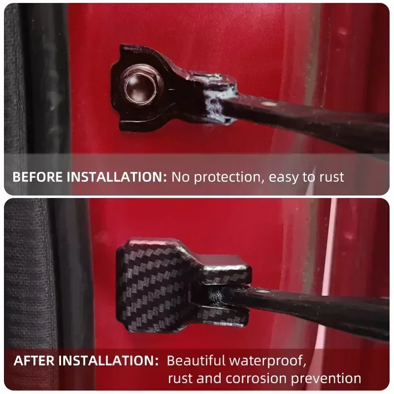 4 шт. Стайлинг автомобиля узор из углеродного волокна ограничитель двери чехол