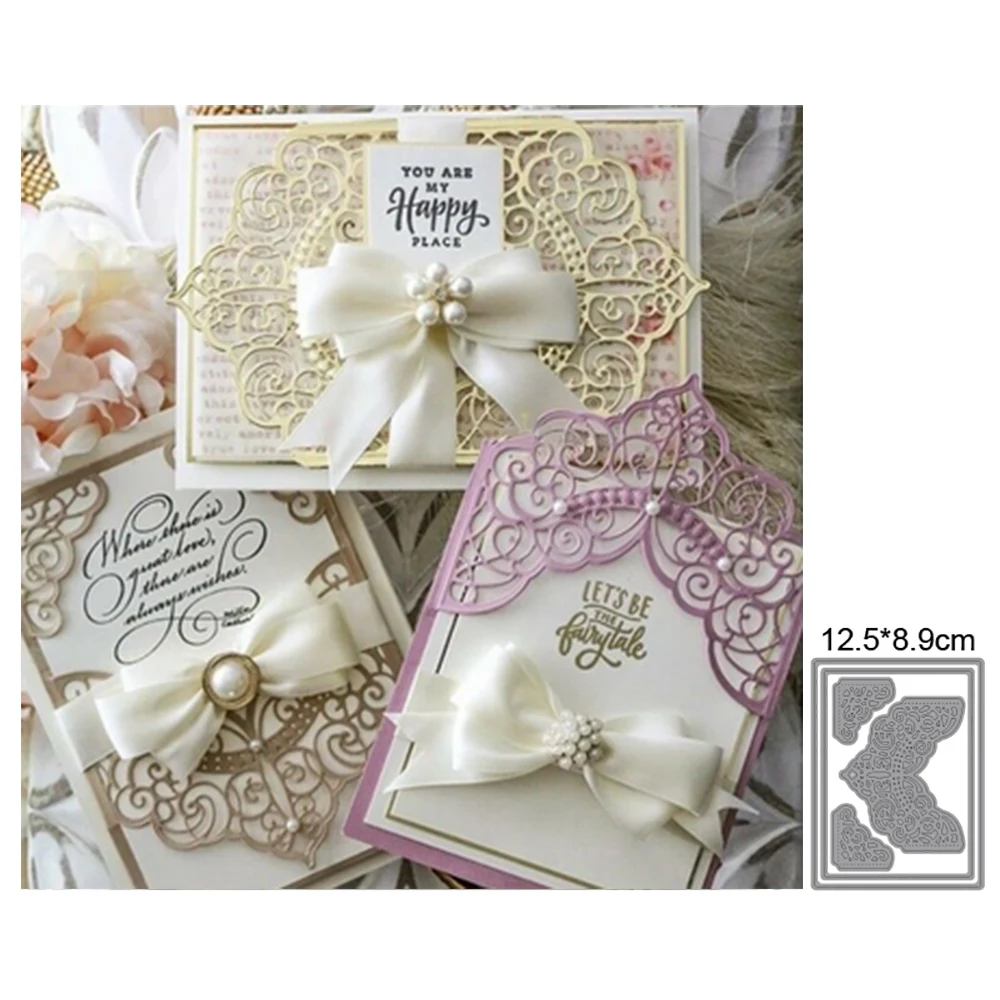 

Lace Background 2022 New Metal Cutting Dies Cut Die Decoration Scrapbook Knife Mould Blade Punch Stencils Dies