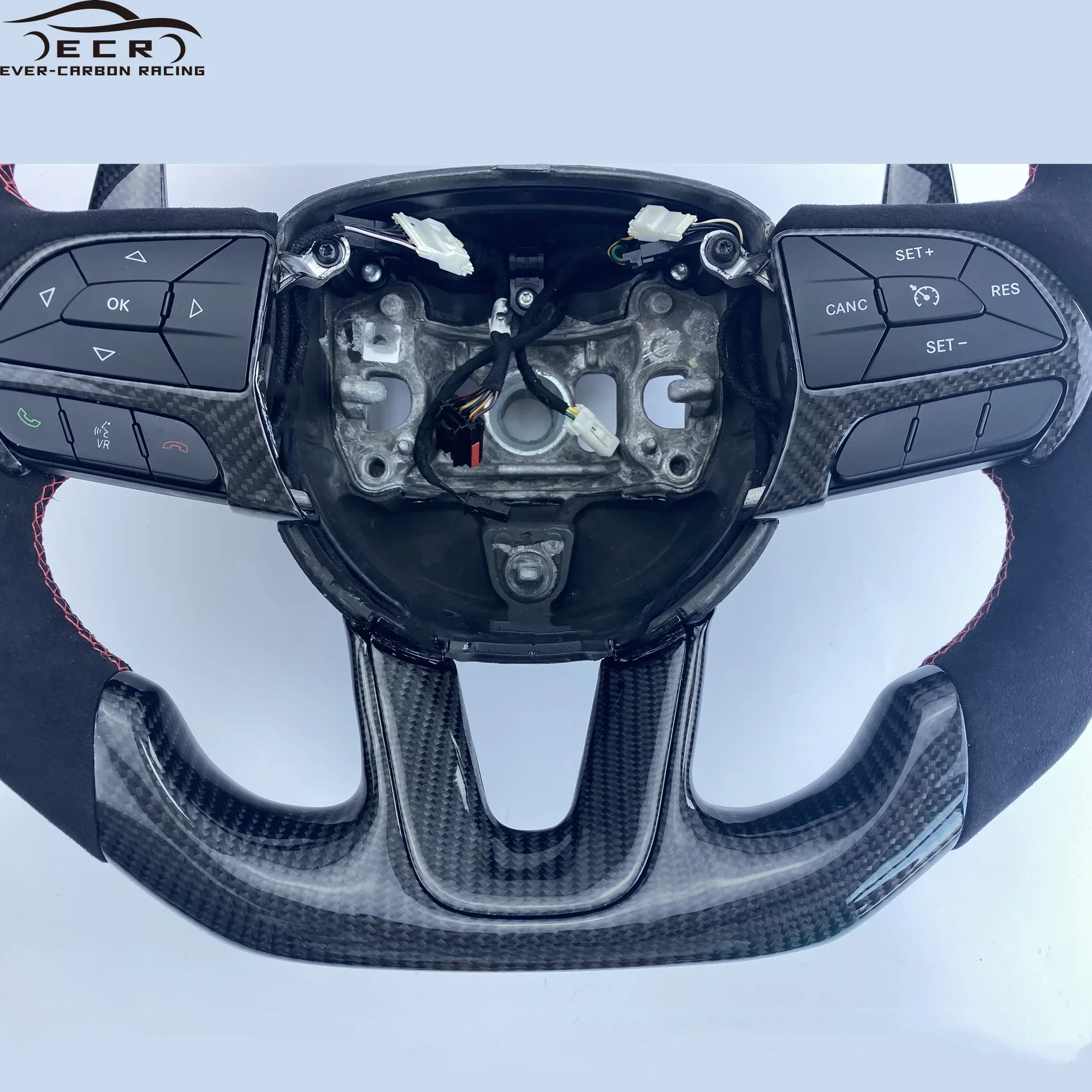 Ever-Carbon Racing ECR Hotsell Рулевое колесо из углеродного волокна для Dodge Challenger автомобиля