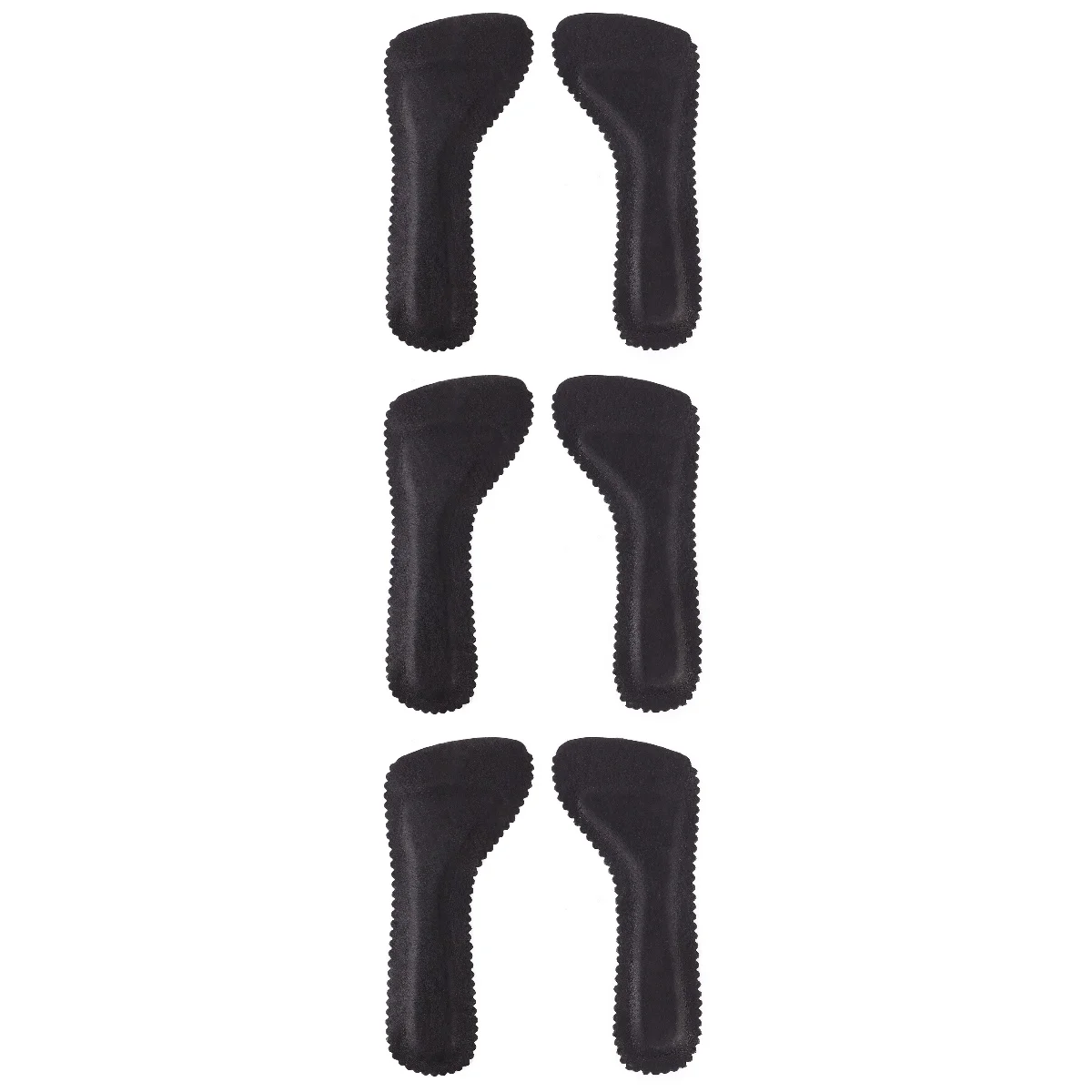 

3 Pairs Absorbing Insoles High Heel Insoles Anti- Shoe Cushions Shoe Pads for Women Summer Daily Use (Black)