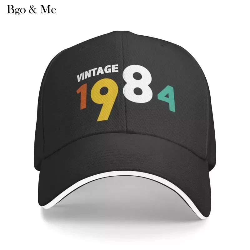 

2023 New Custom Retro Born In 1984 Baseball Cap for Men Women Breathable 38 Years Old birth year gift Dad Hat Outdoor